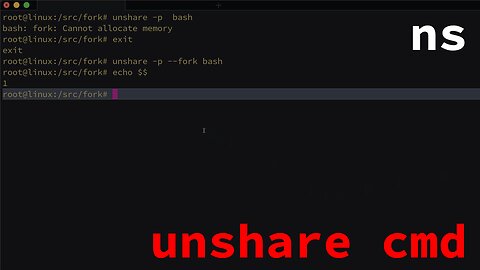 unshare command