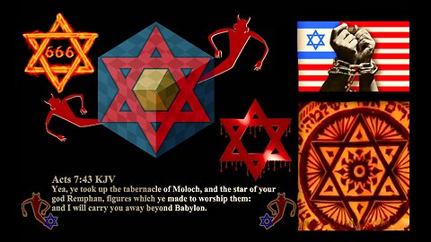 Israel Flag Has Satanic Star Of Remphan Synagogue Of Satan Use ADL Talmud To Lie About Star Of David