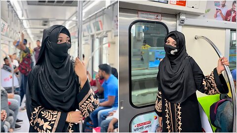 প্রথমবার মেট্রোরেলে উঠলাম💁‍♀️ First time at metro rail 🚆