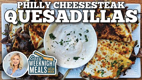 Easy Weeknight Meal: Philly Cheesesteak Quesadillas