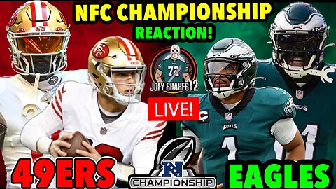 Eagles vs 49ers REACTION! NFC CHAMPIONSHIP! Enough Talk! ITS TIME! LIVE PLAY BY PLAY!