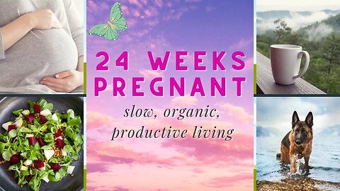 24 Weeks Pregnant VLOG - Doctors Appointments, Raw Organic Living, Slow and Productive Day