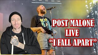 HE IS REALLY GOOD LIVE!!! Post Malone - I FALL APART (Live) REACTION