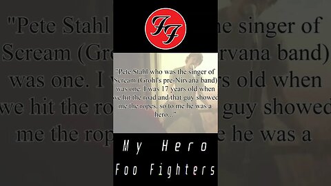 DAVID GROHL'S ORDINARY HEROES | MY HERO by FOO FIGHTERS