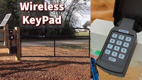 How To Install Topens Wireless Gate KEYPADs