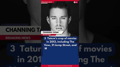 A Look at his Unshakeable Stardom"? How about "The Rise of Channing Tatum #channingtatum #shorts