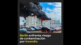 Humo tóxico tras un incendio en una fábrica en Berlín