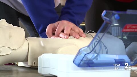 Football fans train dozens in CPR for Damar Hamlin, American Heart Month