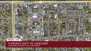 9 people injured, 2 critical after shooting in Lakeland
