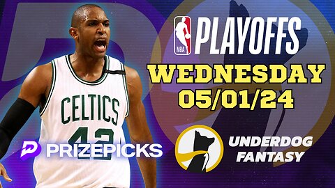 #PRIZEPICKS | #UNDERDOGFANTASY BEST PICKS FOR #NBA WEDNESDAY | 05/01/24 | #NBAPLAYOFFS | TODAY |