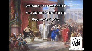 Four Spiritual Values For Life - Proverbs 3:21