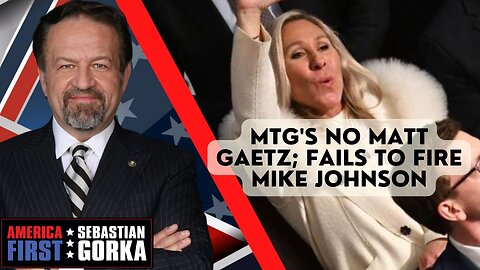 Sebastian Gorka LIVE: MTG's no Matt Gaetz; fails to fire Mike Johnson