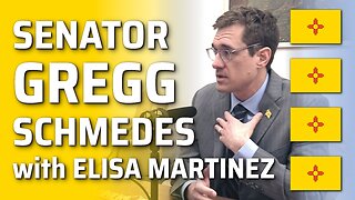 Senator Gregg Schmedes with Elisa Martinez