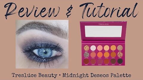 DRAMA OF THE WEEK | treslúce beauty: midnight deseos palette review + tutorial | melissajackson07