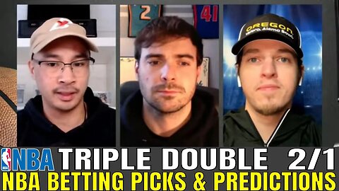 NBA Picks & Predictions | Warriors vs Timberwolves | Hawks vs Suns | SM Triple-Double for Feb 1