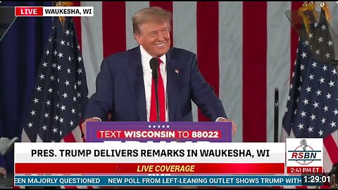 FULL SPEECH: President Trump Delivers Remarks at Rally in Waukesha, WI - 5/1/2024