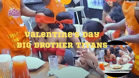 Happy Valentine's Day Celebration in the Big Brother Titans House Housemates Celebrating - Breakfast