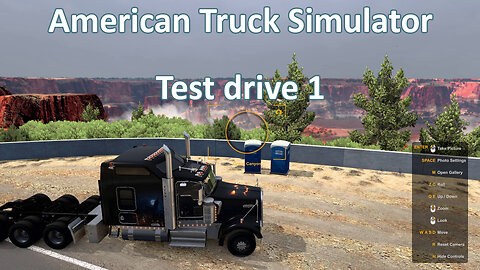 American Truck Simulator, first try.