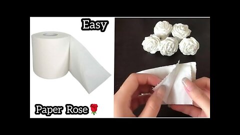 DIY Flower 🌹How to Make Paper Roses/Tissue paper rose/crepe paper decorating ideas