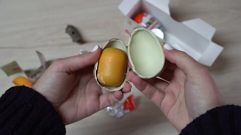 Kinder Suprise Natoons Unboxing, x3, ASMR