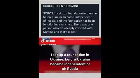Soros & Biden infatuated Ukraine together
