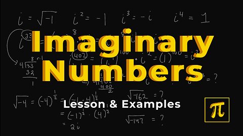 What are IMAGINARY Numbers? - Let's deal with negative radicands!