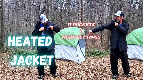 Heated Jacket Suitable for all of your outdoor adventures; camping, hiking, fishing, skiing