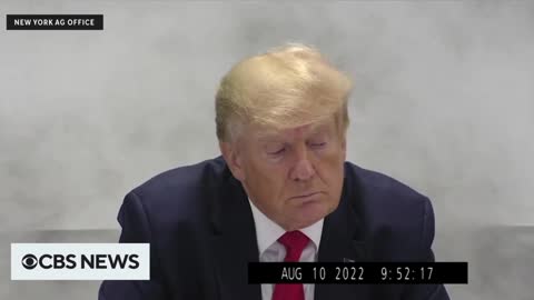 Video of Trump’s August deposition has been released