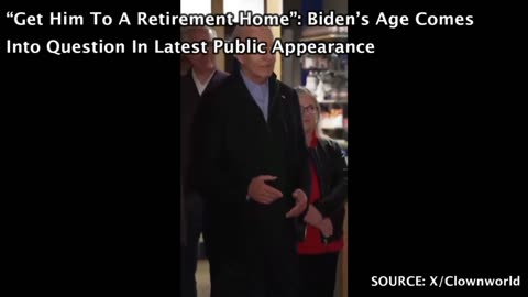 “Get Him To A Retirement Home”: Biden’s Age Comes Into Question In Latest Public Appearance