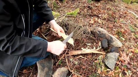 Plane Crash Survival Camping & Bushcraft Shelter - Surviving like DB Cooper