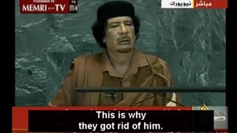 Gaddafi: Israel killed JFK