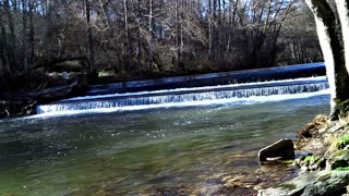 Little waterfall with relaxing sound