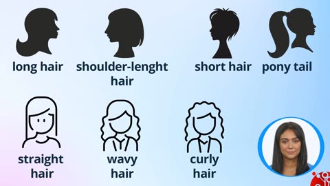 Learn the English language - APPEARANCES - HAIR - PART 1