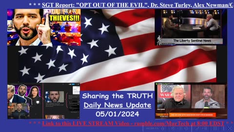 SGT Report: "OPT OUT OF THE EVIL", Dr. Steve Turley, Alex Newman/Glenn Beck, Trump News | EP1185