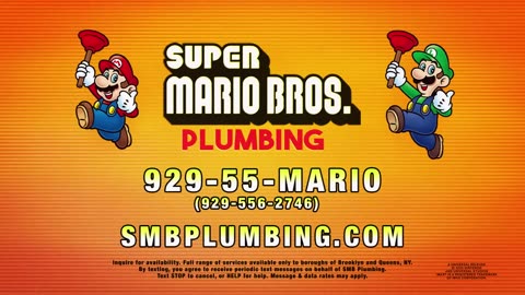 Super Mario Bros. Plumbing Commercial