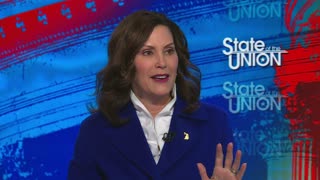 Gov. Gretchen Whitmer speaks on new democratic Michigan majority