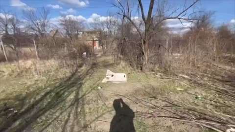 The result of the operation of the Ukrainian drone of the "Baba Yaga" type.
