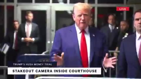 President Trump's statement outside of the court house today.
