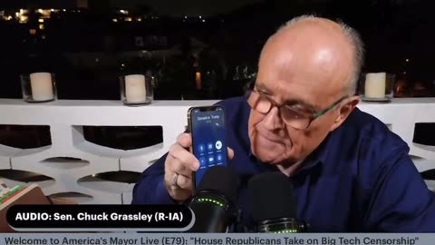 Trump Surprises Rudy Giuliani with Phone Call on his Live Show