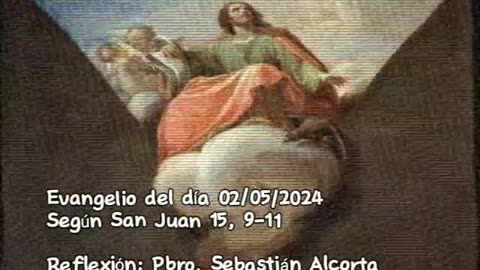 Evangelio del día 02/05/2024 según San Juan 15, 9-11 - Pbro. Sebastián Alcorta