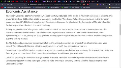 $$$ A CLOSE LOOK AT THE GOVERNMENT OF CANADA ASSISTANCE $$$ TO UKRAINE