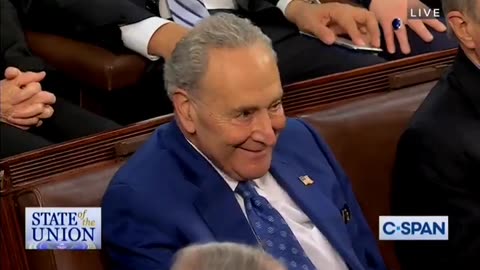 BIDEN STATE OF THE UNION: "Congratulations to Chuck Schumer! Another — you know — another term as Senate Minority Leader"