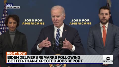 Biden comments on better-than-expected jobs report