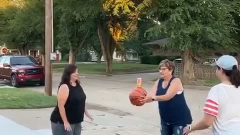 Basketball Beer Challenge Crotch Shot