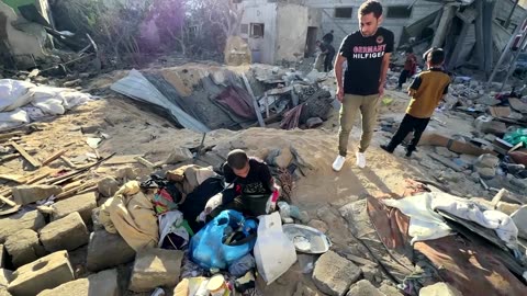Israeli strike leaves rubble, debris in Rafah