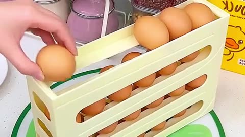 Eggs Dispenser Fridge Organizer Rack