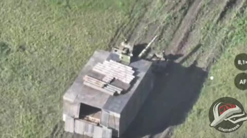 🐢🤔 Another Russian "turtle tank" with a mine trawl was spotted in the area of