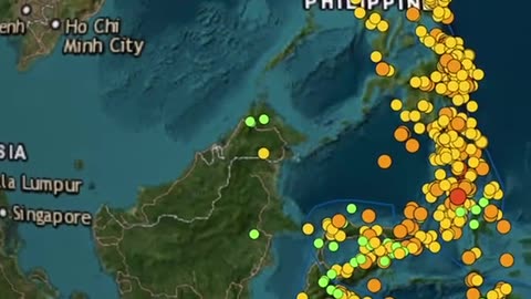 The Animated Globe Shows Earthquakes That Occurred In April 2024