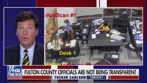 Tucker Carlson produces clear evidence of voter fraud in Fulton County, Georgia.