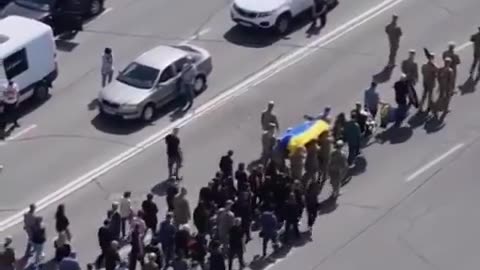 The funeral of the fallen defender in Kyiv today